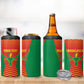 Afro Basketball Custom Madagascar 4 in 1 Can Cooler Tumbler Come On Angel Manzano - African Pride