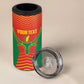 Afro Basketball Custom Madagascar 4 in 1 Can Cooler Tumbler Come On Angel Manzano - African Pride