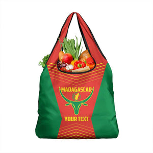 Afro Basketball Custom Madagascar Grocery Bag Come On Angel Manzano - African Pride