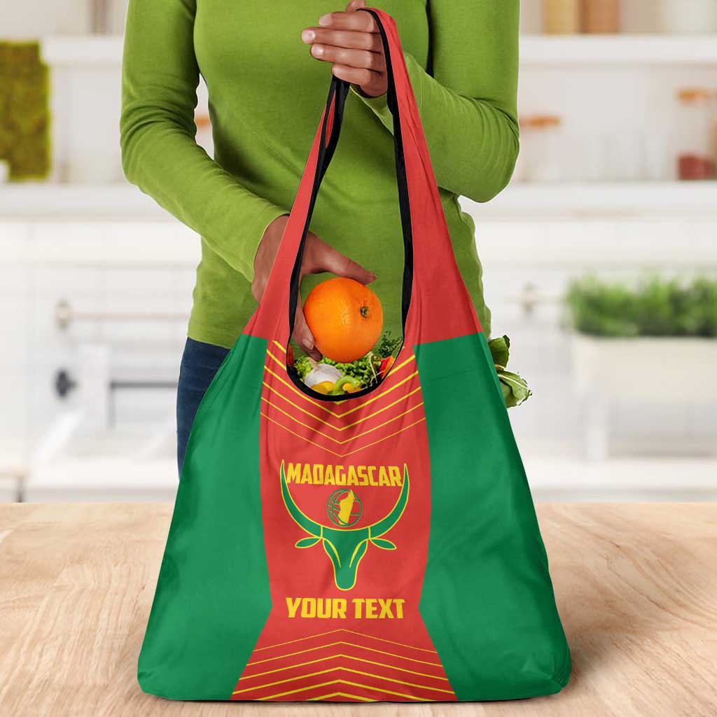 Afro Basketball Custom Madagascar Grocery Bag Come On Angel Manzano - African Pride