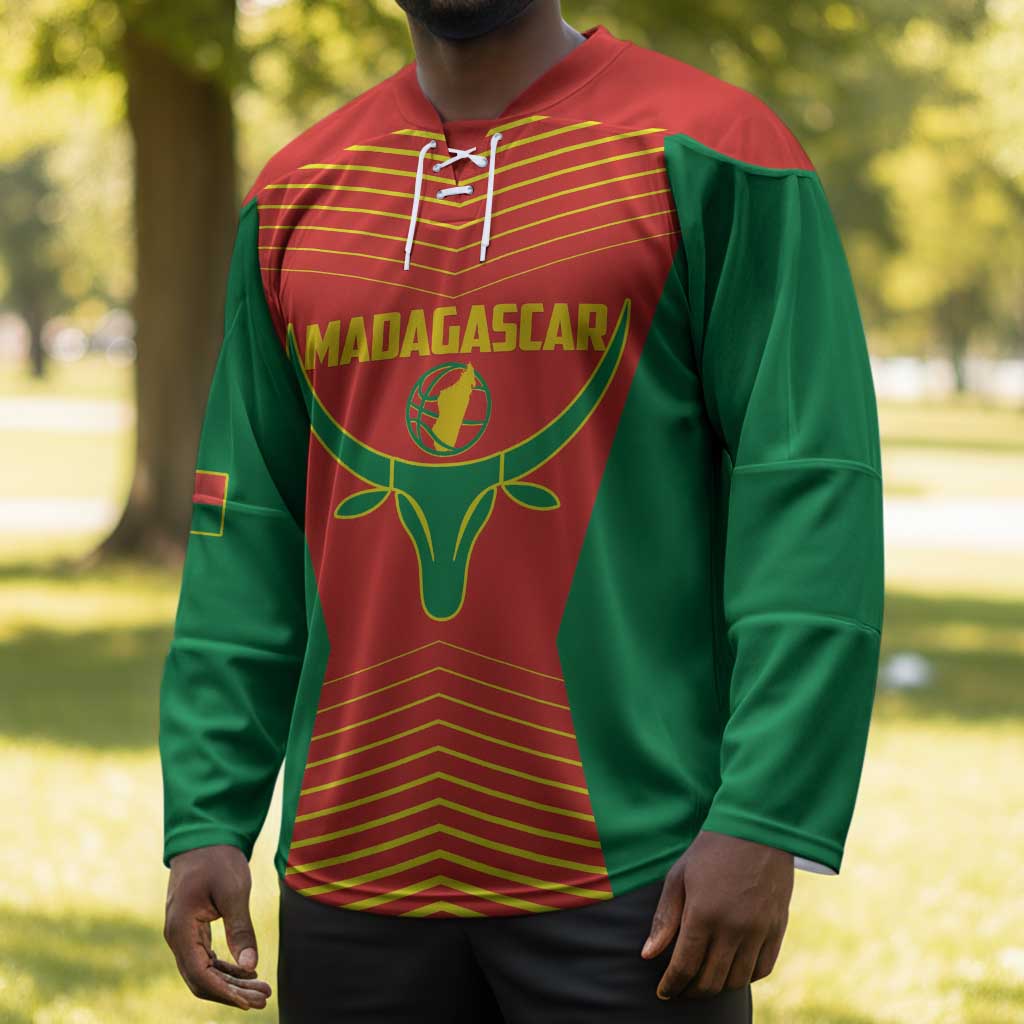 Madagascar Basketball Custom Hockey Jersey Come On Angel Manzano