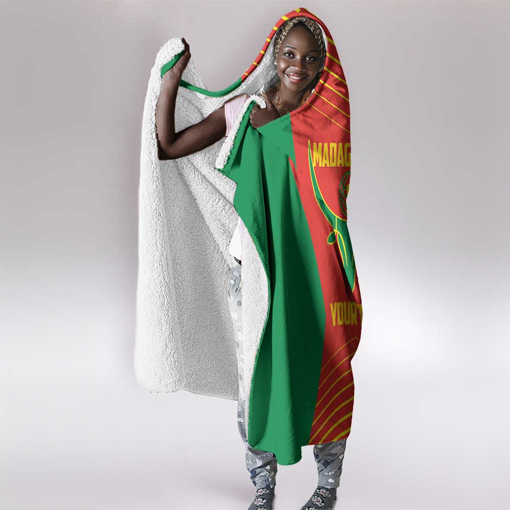 Afro Basketball Custom Madagascar Hooded Blanket Come On Angel Manzano - African Pride