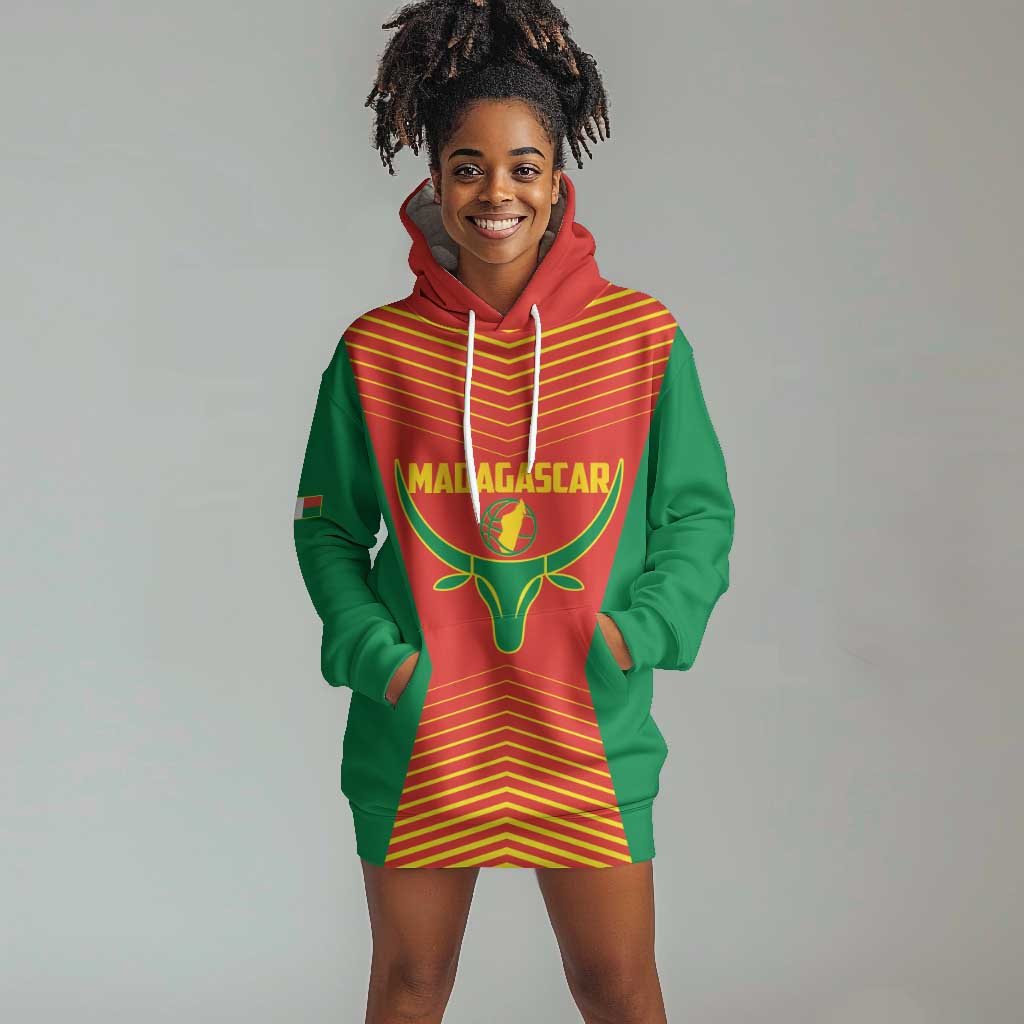 Afro Basketball Custom Madagascar Hoodie Dress Come On Angel Manzano - African Pride