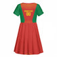 Afro Basketball Custom Madagascar Kid Short Sleeve Dress Come On Angel Manzano - African Pride