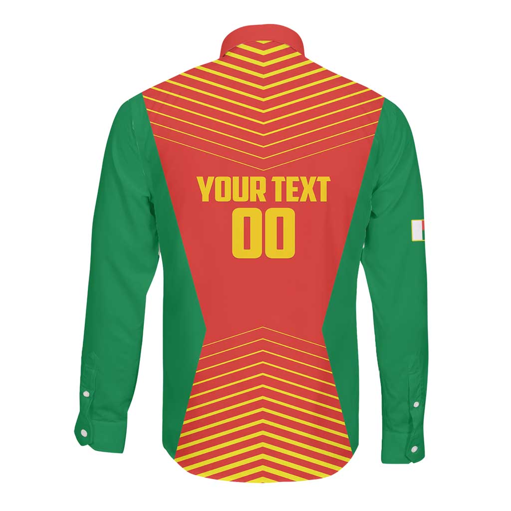 Afro Basketball Custom Madagascar Long Sleeve Button Shirt Come On Angel Manzano - African Pride