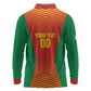 Afro Basketball Custom Madagascar Long Sleeve Polo Shirt Come On Angel Manzano - African Pride