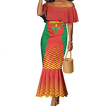 Afro Basketball Custom Madagascar Mermaid Dress Come On Angel Manzano - African Pride