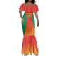 Afro Basketball Custom Madagascar Mermaid Dress Come On Angel Manzano - African Pride