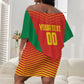 Afro Basketball Custom Madagascar Off Shoulder Short Dress Come On Angel Manzano - African Pride