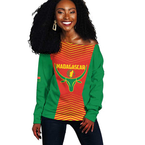 Afro Basketball Custom Madagascar Off Shoulder Sweater Come On Angel Manzano - African Pride