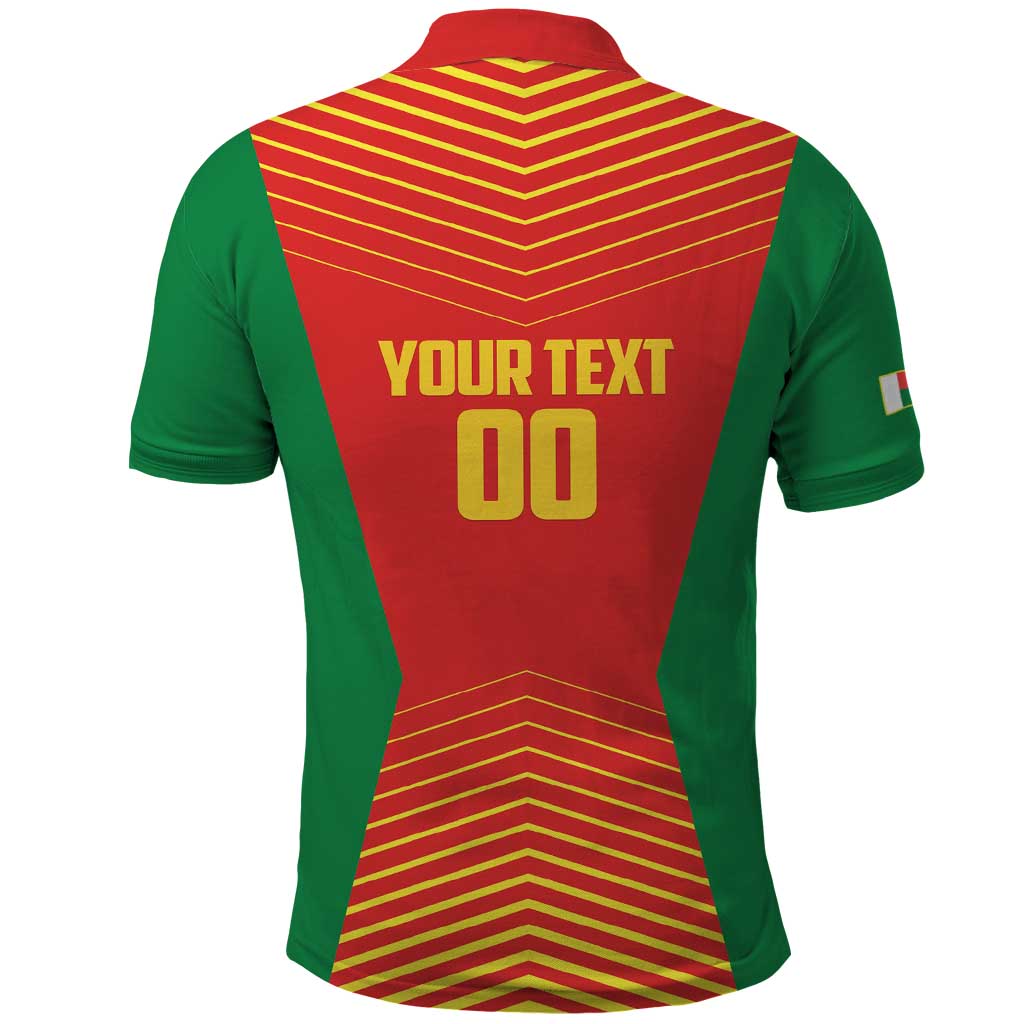 Afro Basketball Custom Madagascar Polo Shirt Come On Angel Manzano - African Pride