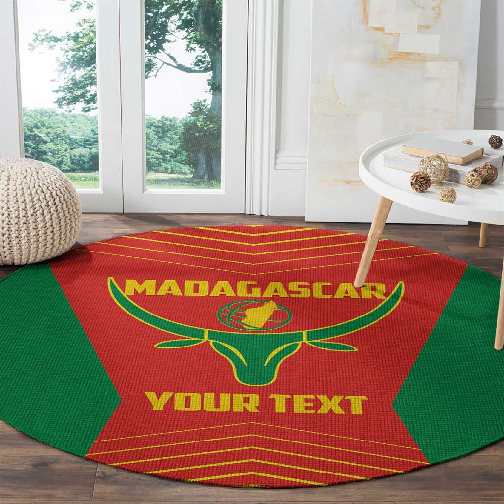 Afro Basketball Custom Madagascar Round Carpet Come On Angel Manzano - African Pride