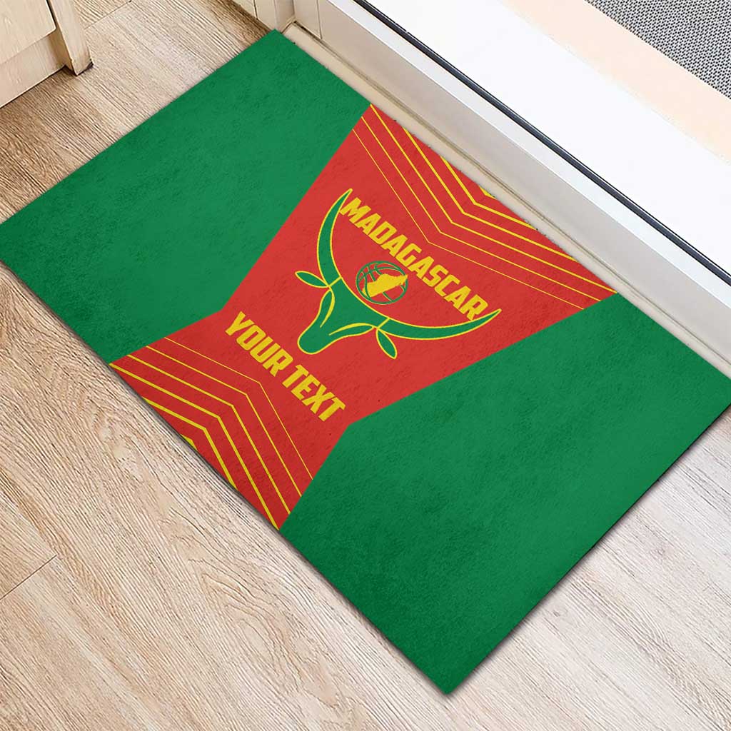 Afro Basketball Custom Madagascar Rubber Doormat Come On Angel Manzano - African Pride