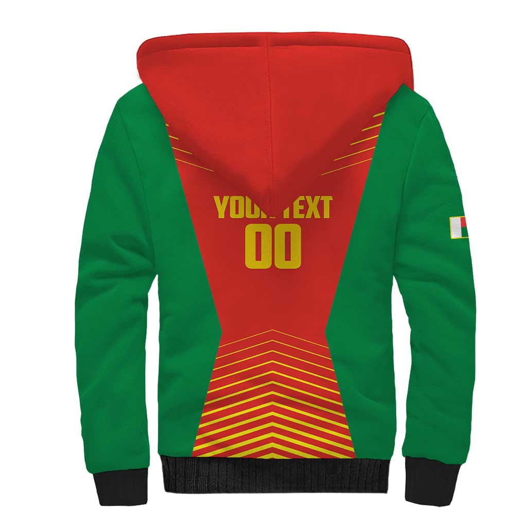 Afro Basketball Custom Madagascar Sherpa Hoodie Come On Angel Manzano - African Pride