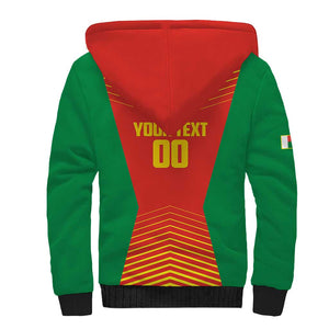 Afro Basketball Custom Madagascar Sherpa Hoodie Come On Angel Manzano - African Pride