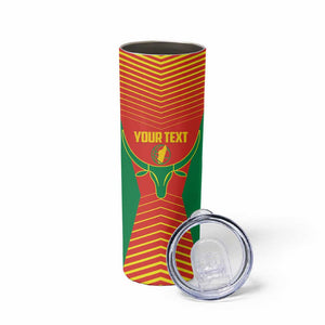 Afro Basketball Custom Madagascar Skinny Tumbler Come On Angel Manzano - African Pride
