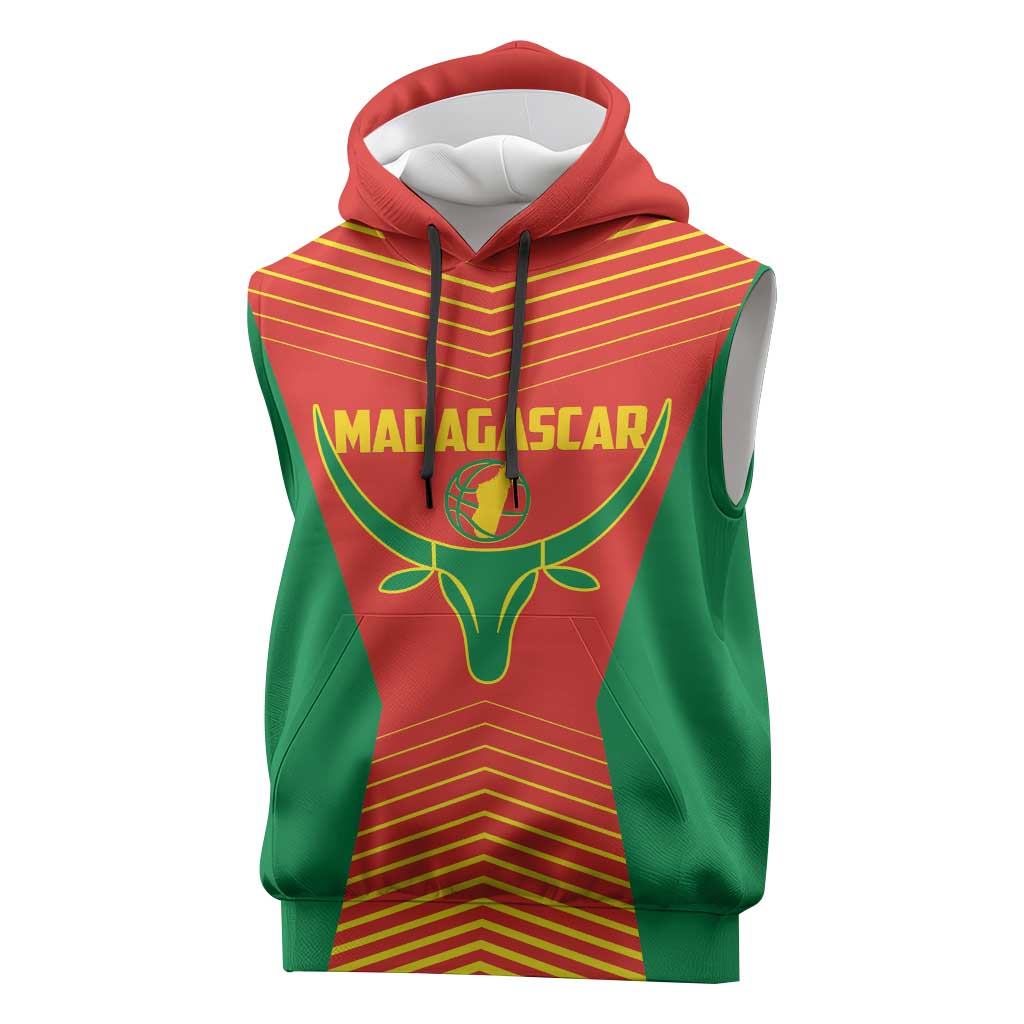 Afro Basketball Custom Madagascar Sleeveless Hoodie Come On Angel Manzano - African Pride