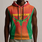 Afro Basketball Custom Madagascar Sleeveless Zip Hoodie Come On Angel Manzano - African Pride
