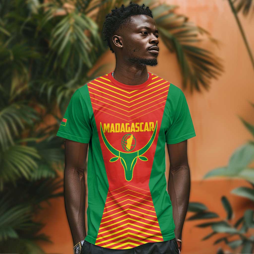 Afro Basketball Custom Madagascar T shirt Come On Angel Manzano - African Pride