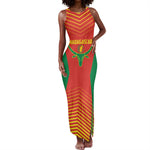 Afro Basketball Custom Madagascar Tank Maxi Dress Come On Angel Manzano - African Pride