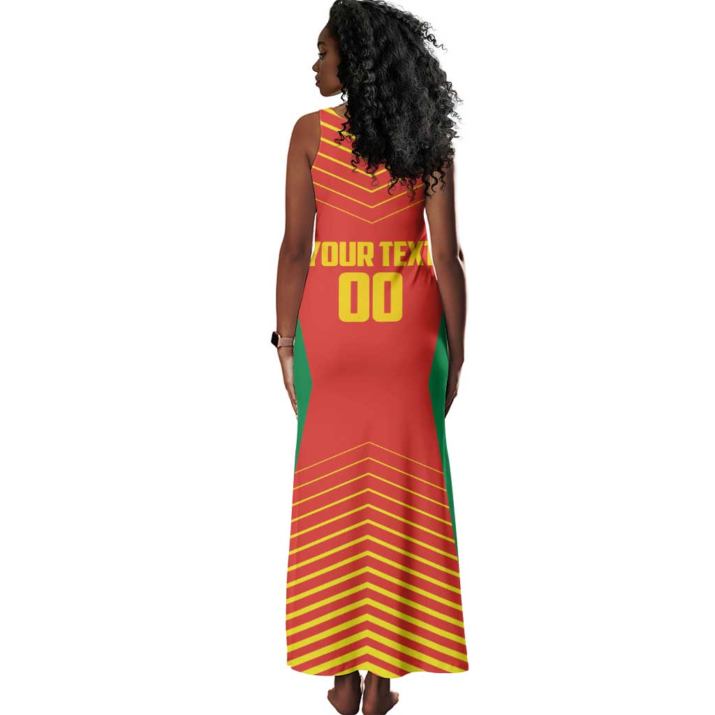 Afro Basketball Custom Madagascar Tank Maxi Dress Come On Angel Manzano - African Pride