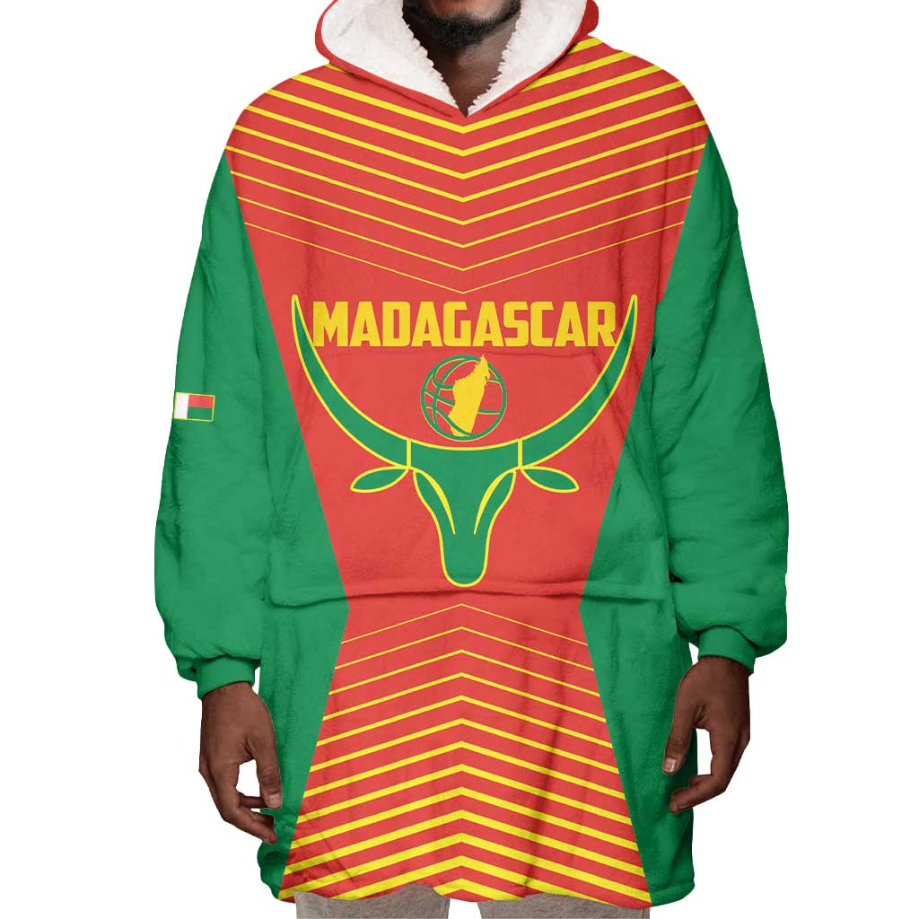 Afro Basketball Custom Madagascar Wearable Blanket Hoodie Come On Angel Manzano - African Pride