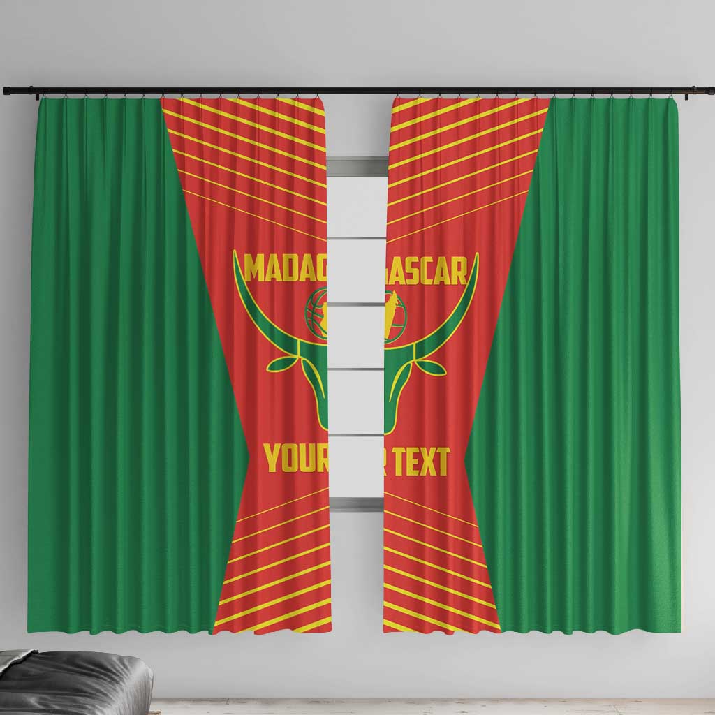 Afro Basketball Custom Madagascar Window Curtain Come On Angel Manzano - African Pride