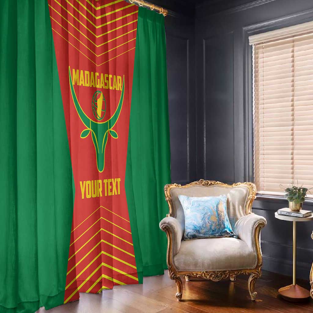 Afro Basketball Custom Madagascar Window Curtain Come On Angel Manzano - African Pride
