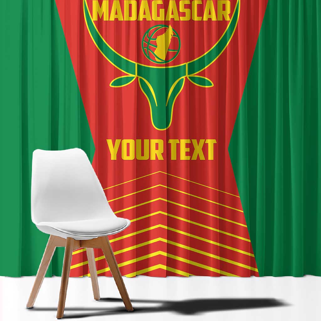 Afro Basketball Custom Madagascar Window Curtain Come On Angel Manzano - African Pride