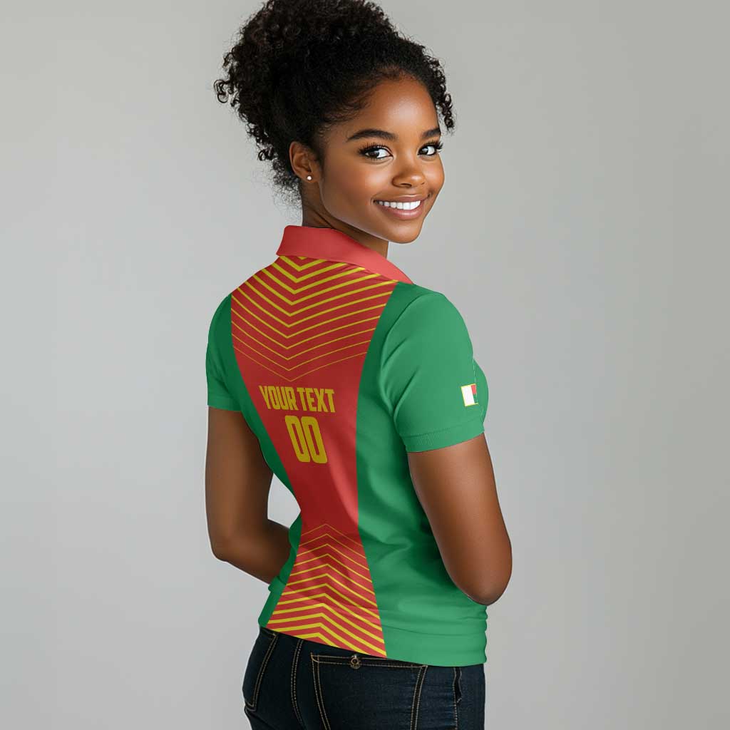 Afro Basketball Custom Madagascar Women Polo Shirt Come On Angel Manzano - African Pride