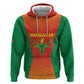 Afro Basketball Custom Madagascar Zip Hoodie Come On Angel Manzano - African Pride