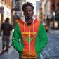 Afro Basketball Custom Madagascar Zip Hoodie Come On Angel Manzano - African Pride