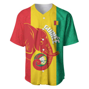 Afro Basketball Custom Guinea Baseball Jersey Syli Nationale African Pattern - African Pride