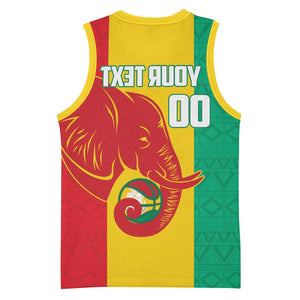 Afro Basketball Custom Guinea Basketball Jersey Syli Nationale African Pattern - African Pride