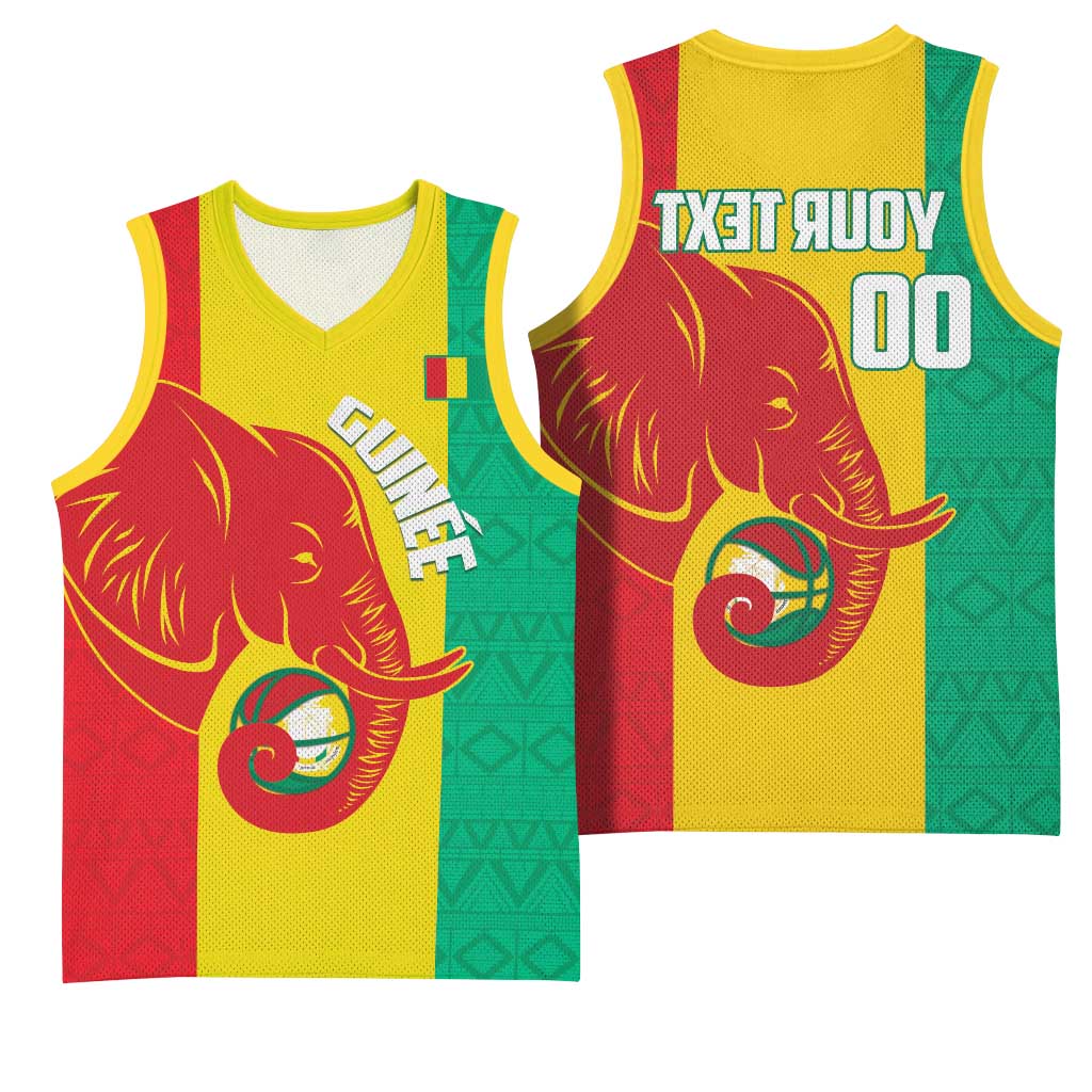Afro Basketball Custom Guinea Basketball Jersey Syli Nationale African Pattern - African Pride