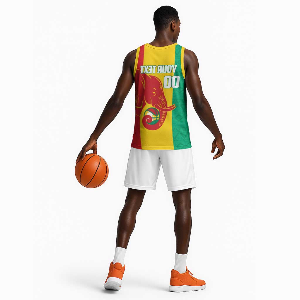 Afro Basketball Custom Guinea Basketball Jersey Syli Nationale African Pattern - African Pride