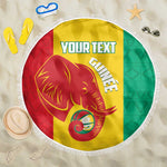 Afro Basketball Custom Guinea Beach Blanket Syli Nationale African Pattern - African Pride