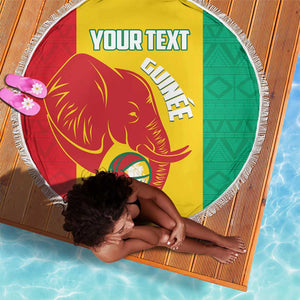 Afro Basketball Custom Guinea Beach Blanket Syli Nationale African Pattern - African Pride
