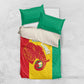 Afro Basketball Custom Guinea Bedding Set Syli Nationale African Pattern - African Pride
