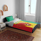 Afro Basketball Custom Guinea Bedding Set Syli Nationale African Pattern - African Pride