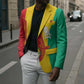 Guinea Basketball Custom Blazer Syli Nationale African Pattern