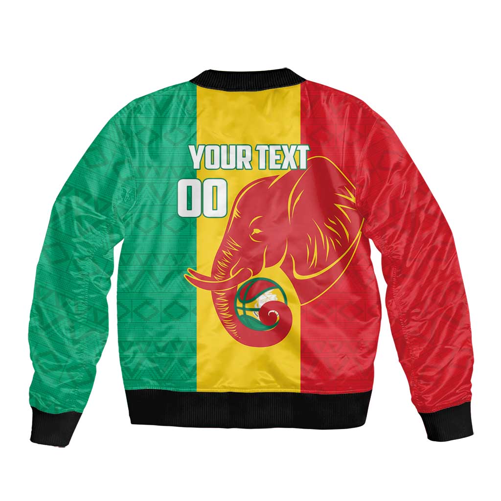 Afro Basketball Custom Guinea Bomber Jacket Syli Nationale African Pattern - African Pride