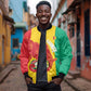 Afro Basketball Custom Guinea Bomber Jacket Syli Nationale African Pattern - African Pride