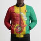 Guinea Basketball Custom Bomber Puffer Jacket Syli Nationale African Pattern