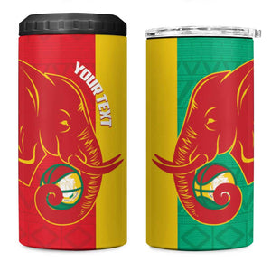 Afro Basketball Custom Guinea 4 in 1 Can Cooler Tumbler Syli Nationale African Pattern - African Pride