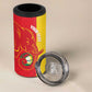 Afro Basketball Custom Guinea 4 in 1 Can Cooler Tumbler Syli Nationale African Pattern - African Pride