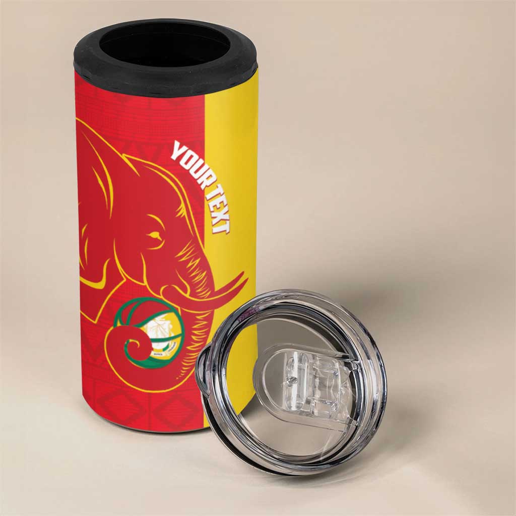 Afro Basketball Custom Guinea 4 in 1 Can Cooler Tumbler Syli Nationale African Pattern - African Pride