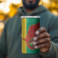Afro Basketball Custom Guinea 4 in 1 Can Cooler Tumbler Syli Nationale African Pattern - African Pride
