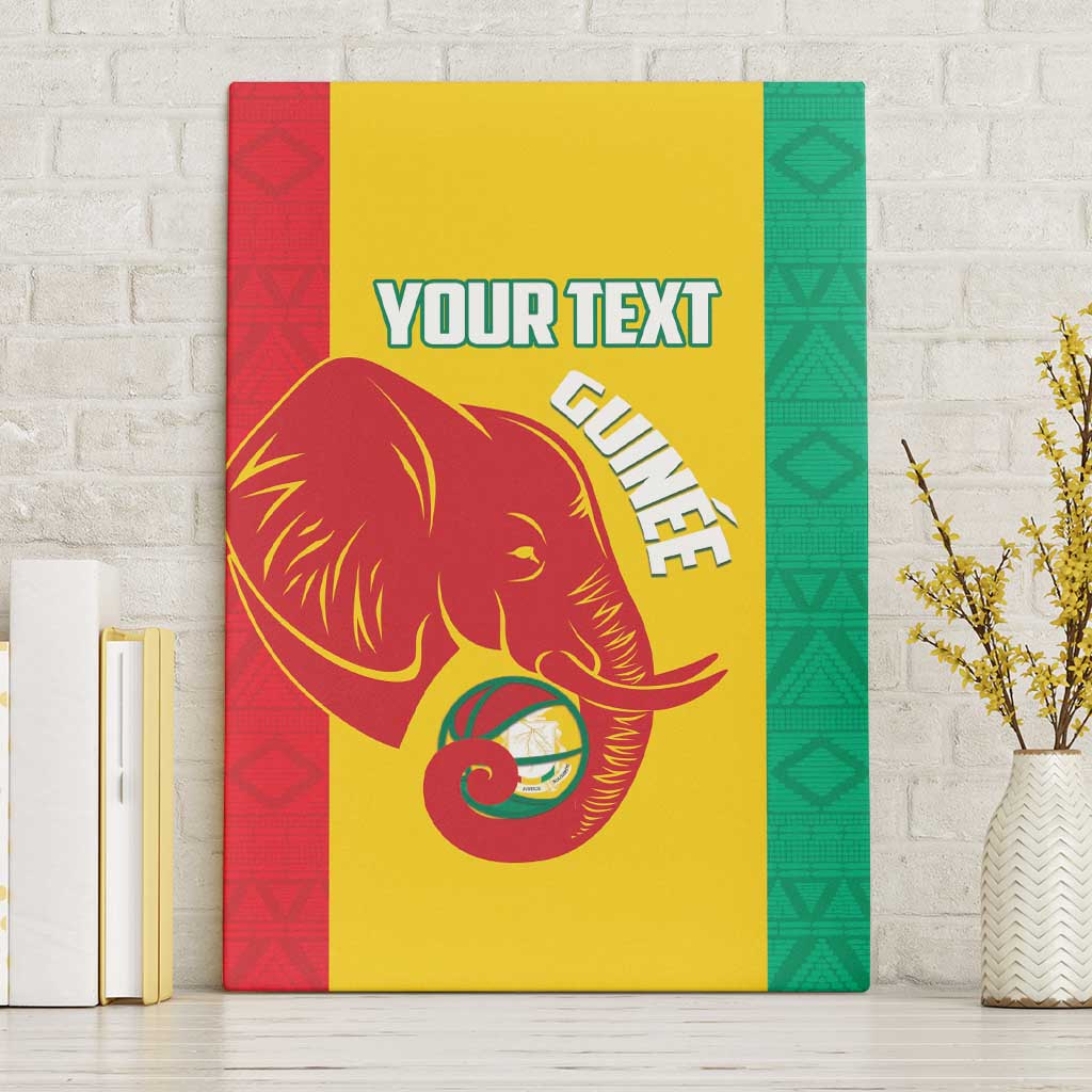 Afro Basketball Custom Guinea Canvas Wall Art Syli Nationale African Pattern - African Pride