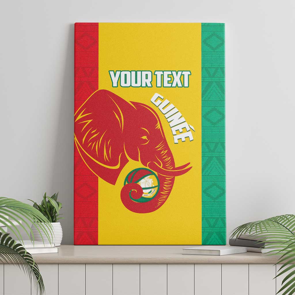 Afro Basketball Custom Guinea Canvas Wall Art Syli Nationale African Pattern - African Pride